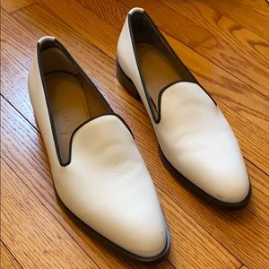 Everlane Cream Modern Smoking Loafer